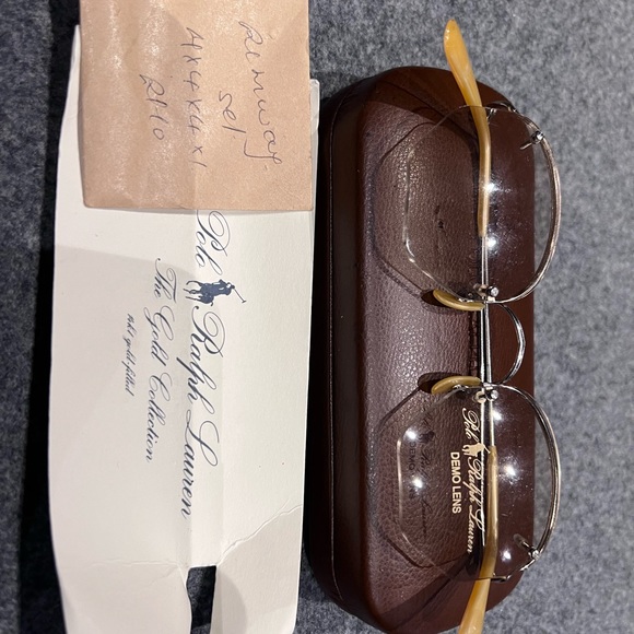 Vintage Polo Ralph Lauren 14KT Gold Filled Rimless Frames - Picture 5 of 13